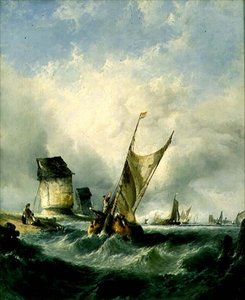 Una Giornata Ventosa sulla Mosa da Alfred Montague