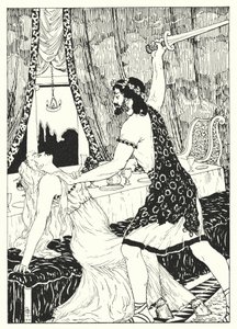 La storia vera di Luciano: Luciano e la Donna con le Gambe di Asino (incisione) da Alfred Payne Garnett