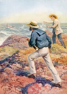 Boat ahoy (litografia a colori) da Alfred Pearse