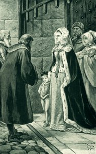 La regina Margherita, vedova di Giacomo IV, sfida i nobili da Alfred Pearse