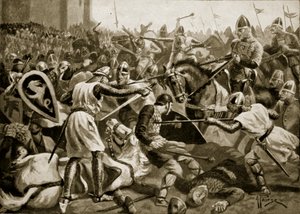 Roberto fatto prigioniero a Tinchebral, illustrazione da 