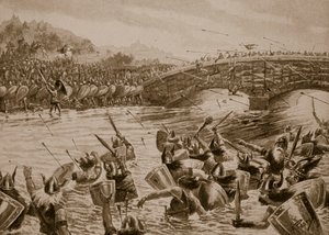 La battaglia di Maldon, 991, illustrazione da 