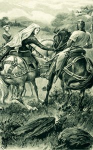La Contessa di Carrick e Robert De Bruce da Alfred Pearse