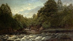 La piscina del salmone (Piscina del salmone sullo Spean, Scozia), 1880 da Alfred Pizzey Newton