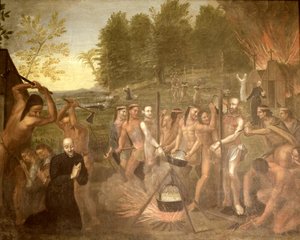 Martirio di tre sacerdoti gesuiti, 1649 da Alfred Pommier