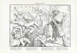 Auch ein Todtentanz, tavola V da Alfred Rethel