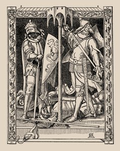 I Nibelunghi. Come gli Uomini di Sir Dietrich Furono Tutti Uccisi, 1840-1841 da Alfred Rethel