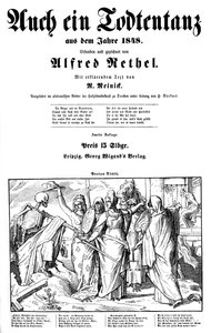 Totentanz 1848: La morte viene inviata sulla Terra da Alfred Rethel