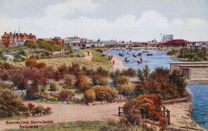 Lago per barche, South Shore, Skegness da Alfred Robert Quinton