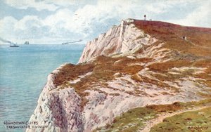 Scogliere di Highdown, Freshwater, Isola di Wight da Alfred Robert Quinton