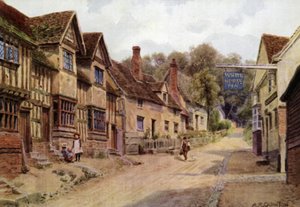 Case precedentemente occupate da tessitori, Kersey, Suffolk da Alfred Robert Quinton
