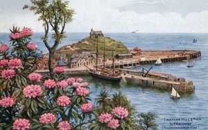 Collina della lanterna e molo, Ilfracombe, (tempo di rododendri) da Alfred Robert Quinton