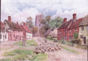 Monks Eleigh, Suffolk, da The Cottages and the Village Life of Rural England pubblicato da Dent & Sons Limited da Alfred Robert Quinton