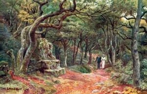 La frana, Isola di Wight da Alfred Robert Quinton