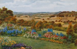 Vista da un giardino del Kent, Goudhurst da Alfred Robert Quinton