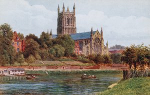 Cattedrale di Worcester, N W da Alfred Robert Quinton