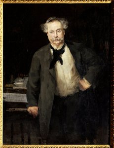 Ritratto di Alexandre Dumas Jr. (1824-1895), scrittore francese da Alfred Roll