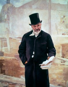 Ritratto di Jean-Charles Adolphe Alphand, ingegnere francese da Alfred Roll