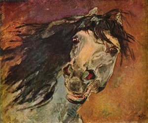 Testa di cavallo andaluso, c1910 da Alfred Roll