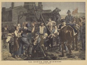 Lo sciopero dei minatori da Alfred Roll