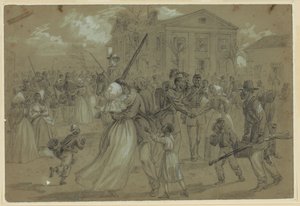 Soldati afroamericani congedati a Little Rock, Arkansas da Alfred Rudolph Waud