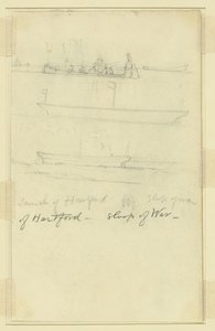 Varo della Hartford, sloop da guerra da Alfred Rudolph Waud