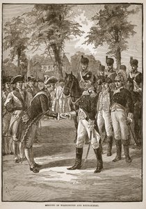 Incontro tra Washington e Rochambeau, pub. 1896