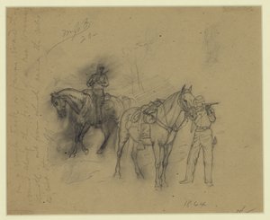 Due cavalieri da Alfred Rudolph Waud