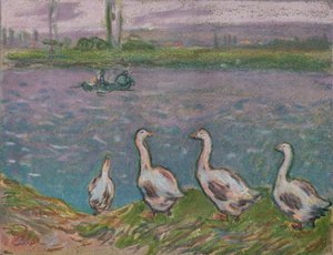 Uno schizzo a pastelli da Alfred Sisley