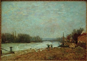 Dopo la débâcle, la Senna al ponte di Suresnes da Alfred Sisley