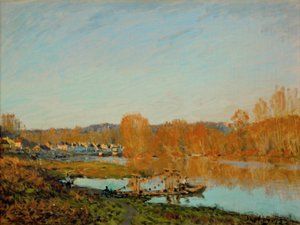 Autunno: Le rive della Senna vicino a Bougival da Alfred Sisley
