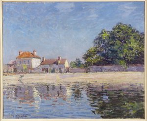 Rive del Loing, Saint-Mammes da Alfred Sisley