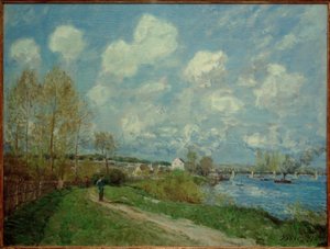 Estate a Bougival da Alfred Sisley