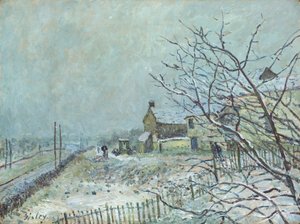Prima Neve a Veneux-Nadon da Alfred Sisley