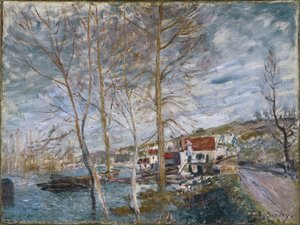 Inondazione a Moret, 1879 da Alfred Sisley