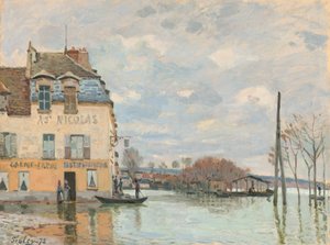 Inondazione a Port-Marly da Alfred Sisley