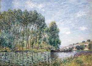 Francese: Tournant du Loing à Moret da Alfred Sisley