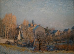Mattina gelida a Louveciennes, 1873 da Alfred Sisley