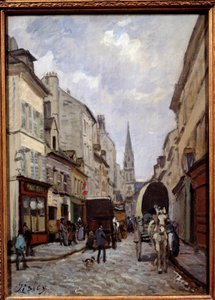 Grande rue a Argenteuil da Alfred Sisley
