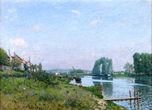 Île Saint-Denis, 1872 da Alfred Sisley