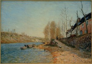 La Croix-Blanche a Saint-Mammès da Alfred Sisley