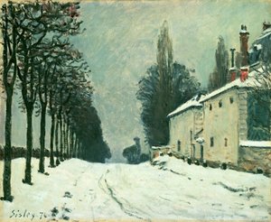 La Route de Louveciennes, Inverno, 1874