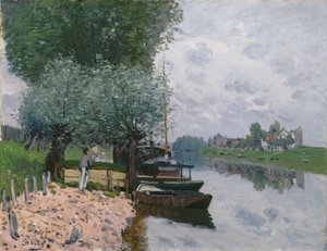 La Senna a Bougival da Alfred Sisley