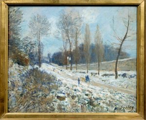 La cote du Coeur-Volant a Marly sotto la neve