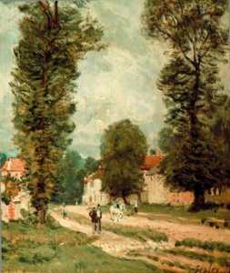 La strada di Versailles da Alfred Sisley