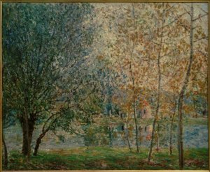 Il canale del Loing in primavera da Alfred Sisley