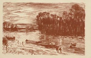 Il Loing presso St. Mammès da Alfred Sisley