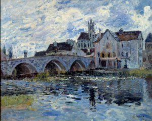 Il ponte di Moret da Alfred Sisley