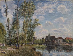 Moret, Vista del Loing, Pomeriggio di Maggio da Alfred Sisley