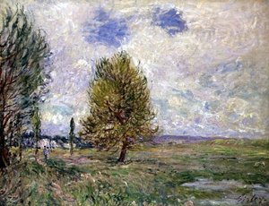 Pianura a Veneux da Alfred Sisley